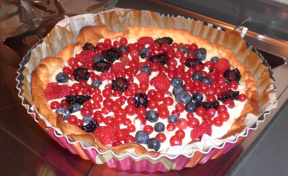 crostata cioccolato bianco e frutti bosco