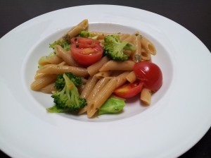 pasta tricolore vegetariana