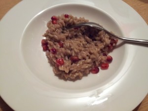 risotto alla melagrana