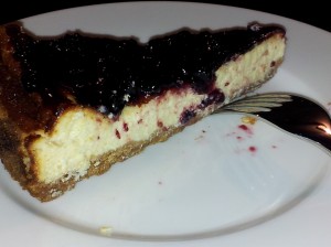 cheesecake con marmellata all'amarena