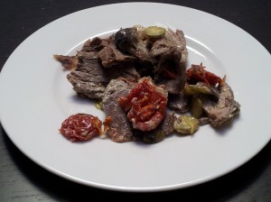 insalata di carne condita