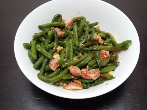 insalatona fagiolini, fichi e noci