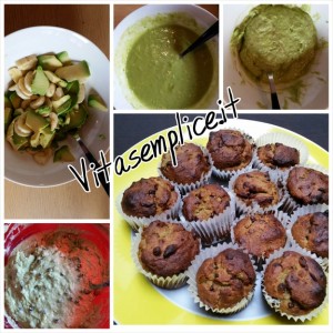 muffin integrali all'avocado