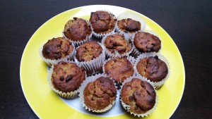 muffin integrali all'avocado