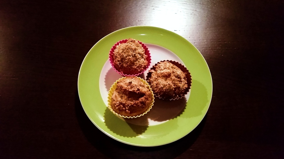 muffin vegani frutta e mandorle