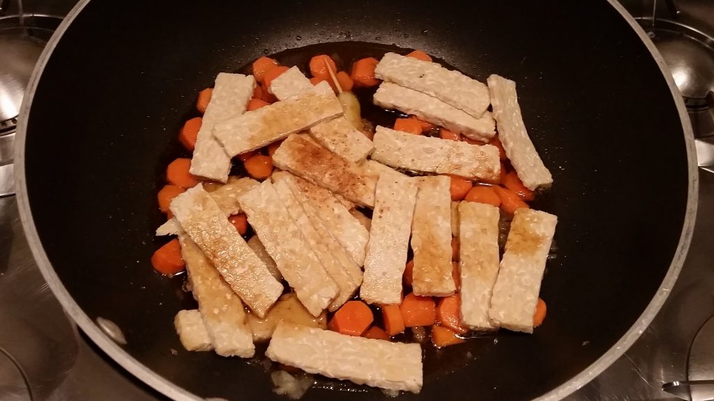 Ricetta Tempeh con carote allo zenzero