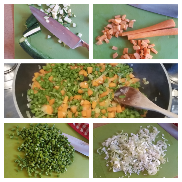 preparazione polpette di verdure