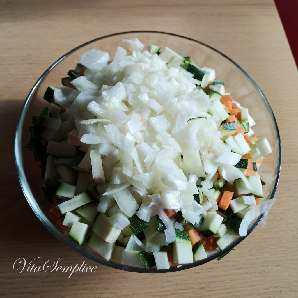 ragu di verdure preparazione