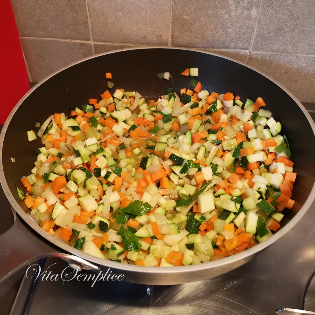 ragu di verdure preparazione