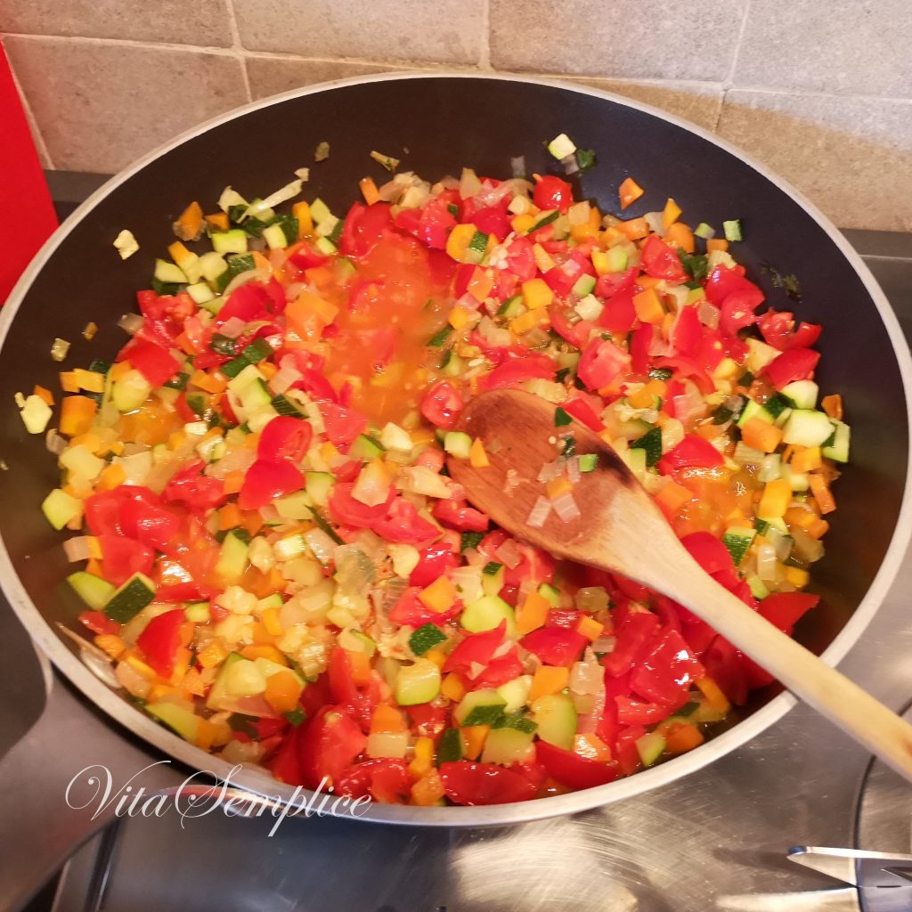 ragu di verdure preparazione